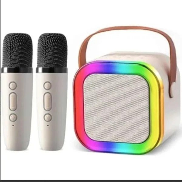 THE_HOMEROOTS_G2_Wireless_Karaoke_System_With_2_Microphones_And_Colorful_Led_Lights_Portable_Bluetooth_Speaker_For_Parties_Events_And_Singing