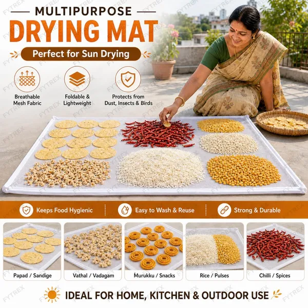 The_Home_Roots_Papad_Drying_Cloth_With_Protective_Net_Zipper_Unbleached_Thin_Cotton_Drying_Sheet_For_Papad_Vadiyalu_Sabudana_Spices_Grains_Millets_29_X_36_Inches