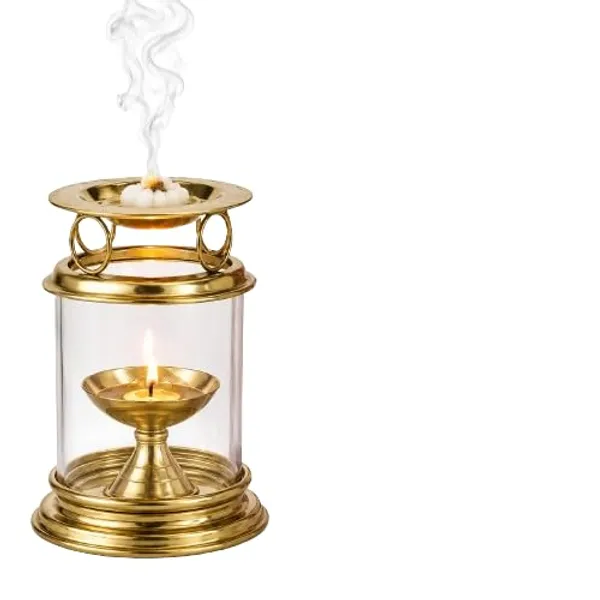 The_Home_Roots_Brass_Aromatherapy_Oil_Diya_With_Glass_Cover_For_Pooja_Traditional_Brass_Oil_Lamp_For_Home_Temple_Mandir_Prayer_Room_Festive_Decor
