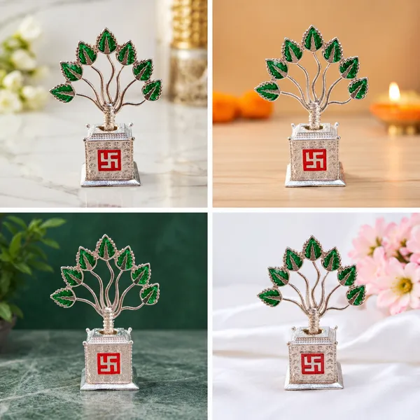 THE_HOMEROOTS_German_Silver_Tulsi_Ji_Plant_for_Home_Temple_&_Pooja_Room_|_Decorative_Tulsi_Plant_Murti_with_Auspicious_Swastik_Base_|_Religious_Vastu_Decor_for_Mandir,_Office,_Home_&_Gifting_(_Pack_of_2_)