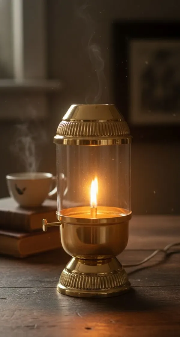 THE_HOMEROOTS_The_Homeroots_Brass_Oil_Lamp_|_Home_Décor_Puja_Room_|_Golden_Candle_Holder_-02_Brass_Table_Diya_(Height:_11_Inch)