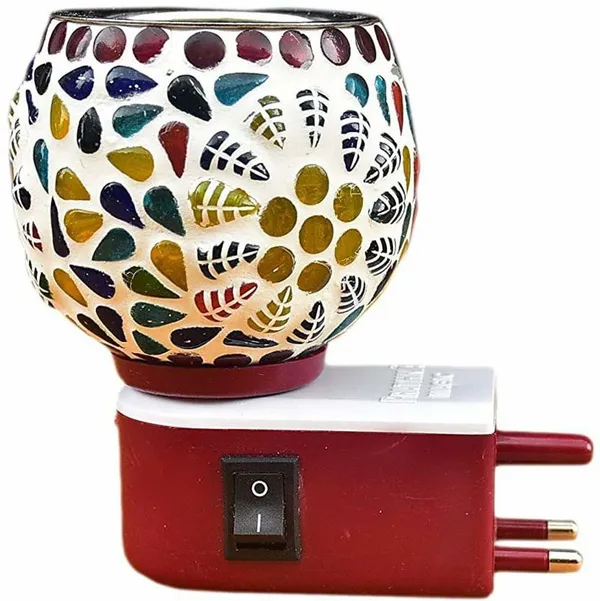 THE_HOMEROOTS_Ceramic_Kapoor_Dani_Stand_Kapur_Incense_Burner_Aroma_Oil_Diffuser_Plastic_Incense_Holder_(Multicolor)_-_Pack_Of_2