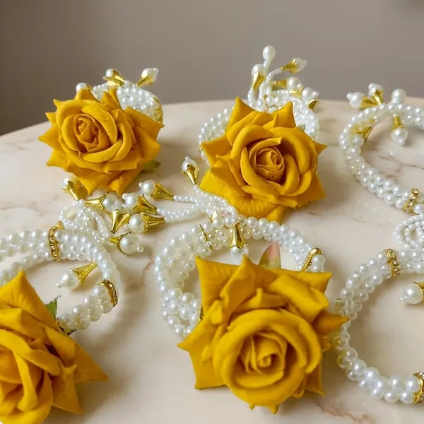 THE_HOMEROOTS_Artificial_Yellow_Rose_Pearl_Adjustable_Bracelet_For_Women_Girls_Handcrafted_Floral_Bracelet_For_Rakhi_Wedding_Party_Gifting_Pack_Of_6