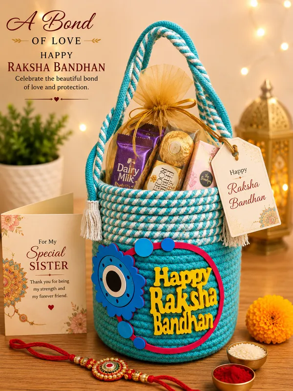 THE_HOMEROOTS_Handmade_Jute_Cotton_Rope_Raksha_Bandhan_Gift_Basket_with_Handle_|_Decorative_Gift_Hamper_Basket_for_Rakhi_Gifts,_Chocolates,_Dry_Fruits_&_Return_Gifts_|_Reusable_Storage_Organizer_|_Red_&_White_|_Pack_of_1