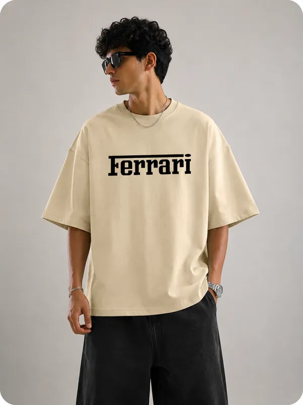 Beige_Cotton_Oversized_T_Shirt_For_Unisex