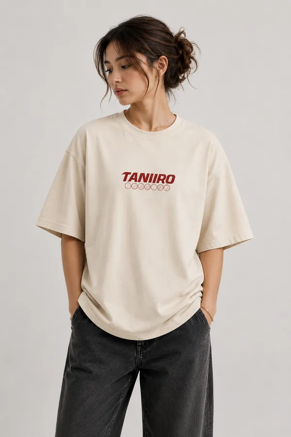 Cream_Cotton_Oversized_T_Shirt_For_Unisex