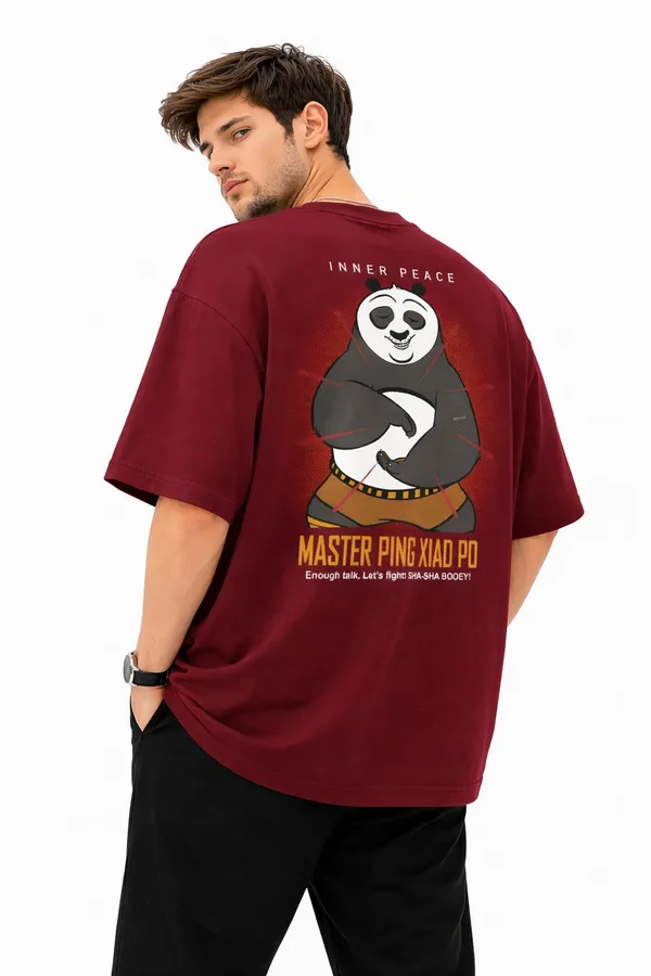 Maroon_Cotton_Oversized_T_Shirt_For_Unisex