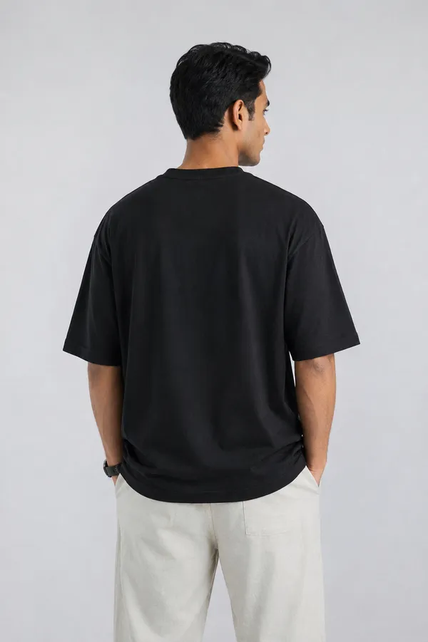 Black_Cotton_Oversized_T_Shirt_For_Unisex