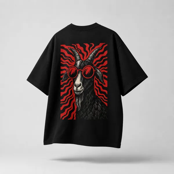 Rebel_Psy_Goat__Oversized_100%_Premium_Cotton_Bio-Wash_Streetwear_T-Shirt