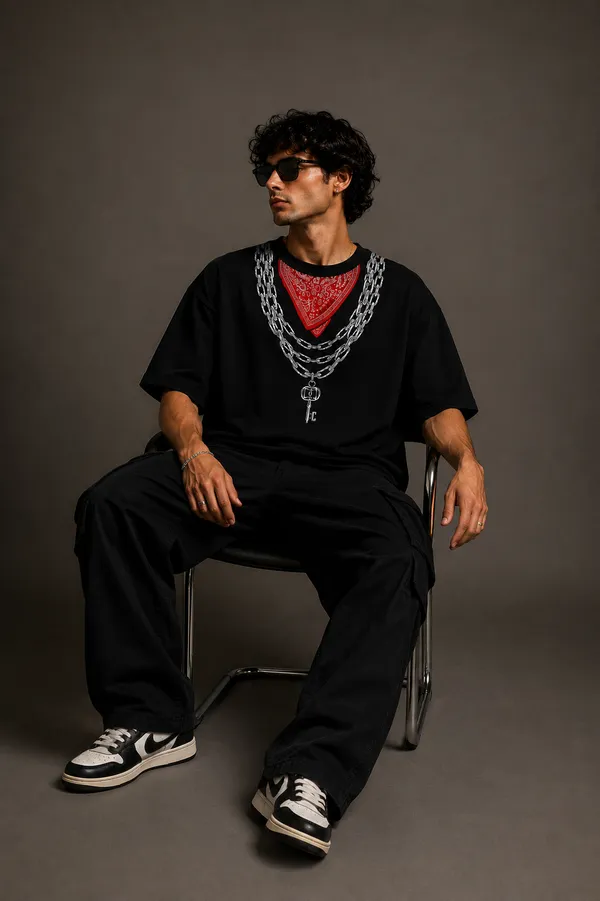 Chain_Syndicate_Bandana_Streetwear_100%_Premium_Cotton_Bio-Wash_Oversized_T-Shirt