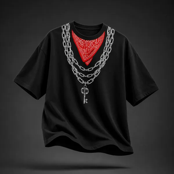 Chain_Syndicate_Bandana_Streetwear_100%_Premium_Cotton_Bio-Wash_Oversized_T-Shirt