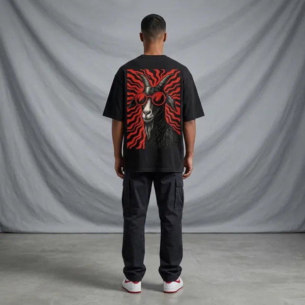 Rebel_Psy_Goat__Oversized_100%_Premium_Cotton_Bio-Wash_Streetwear_T-Shirt