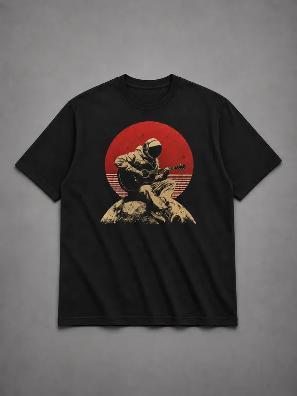 Cosmic_Strings_Astronaut_Guitar_100%_Premium_Cotton_Bio-Wash_T-Shirt