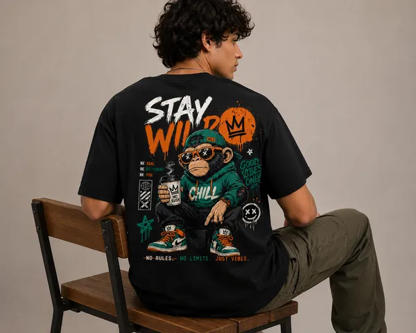 Stay_Wild_Ape_Street_Culture_Oversized_100%_Premium_Cotton_Bio-Wash_Unisex_T-Shirt