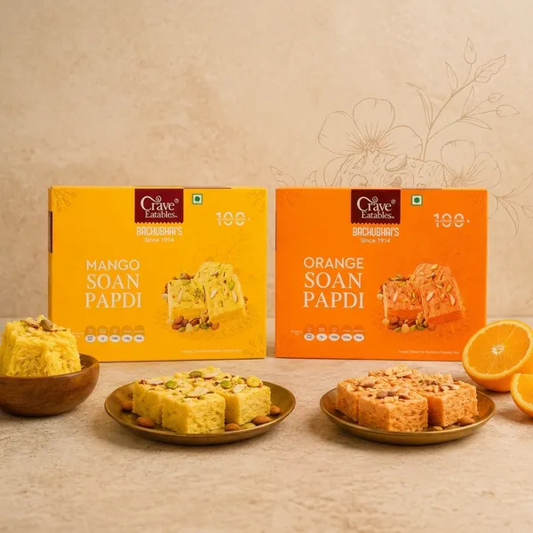 Crave_Orange_Soan_Papdi_200g_(Pack_Of_3_)&_Mango_Soan_Papdi_200g_(Pack_of_3)