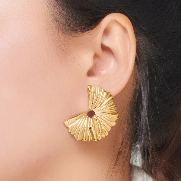 Gold_Stainless_Steel_Alloy_Earrings_For_Women