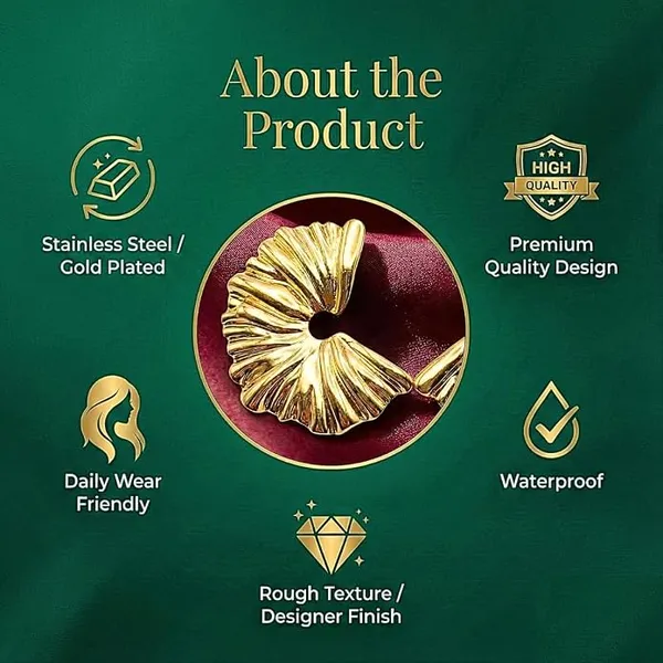 Gold_Stainless_Steel_Alloy_Earrings_For_Women