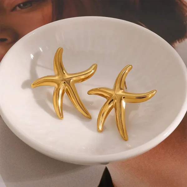 Gold_Stainless_Steel_Alloy_Earrings_For_Women