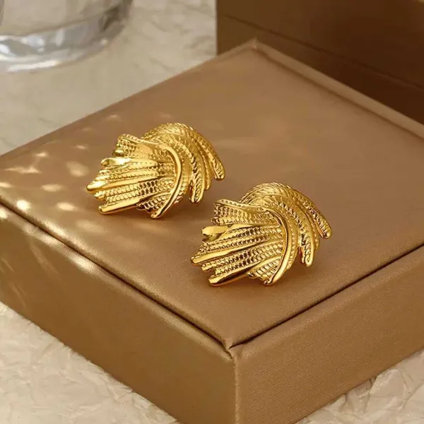 Gold_Stainless_Steel_Alloy_Earrings_For_Women