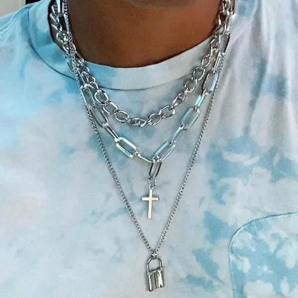 Silver_Stainless_Steel_Alloy_Necklace_For_Women