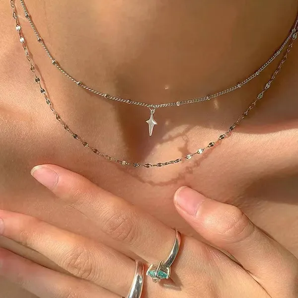Silver_Stainless_Steel_Alloy_Necklace_For_Women