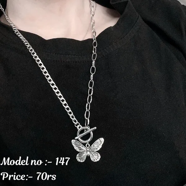 Silver_Stainless_Steel_Alloy_Necklace_For_Women