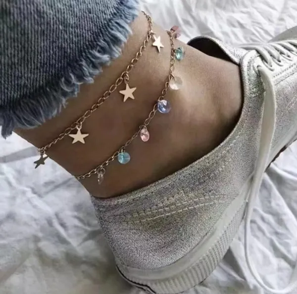 Multicolor_Stainless_Steel_Alloy_Anklets_For_Women