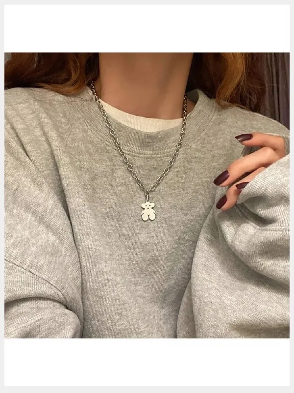 Silver_Stainless_Steel_Alloy_Necklace_For_Women