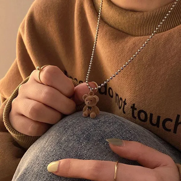 Brown_Stainless_Steel_Alloy_Necklace_For_Women