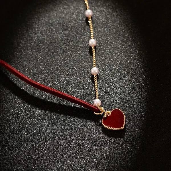 Red_And_Gold_Stainless_Steel_Alloy_Necklace_For_Women