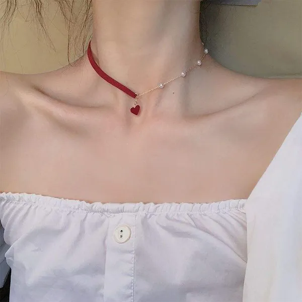 Red_And_Gold_Stainless_Steel_Alloy_Necklace_For_Women