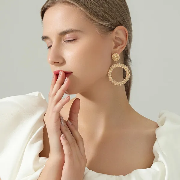 Gold_Stainless_Steel_Alloy_Earrings_For_Women