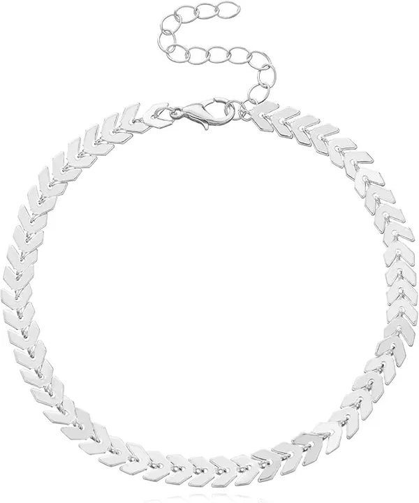 Silver_Stainless_Steel_Alloy_Anklets_For_Women