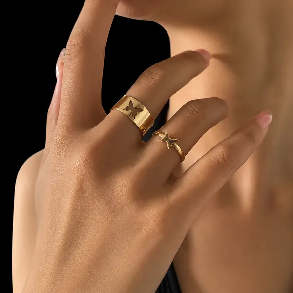 Gold_Stainless_Steel_Alloy_Ring_For_Women_Set_Of_2