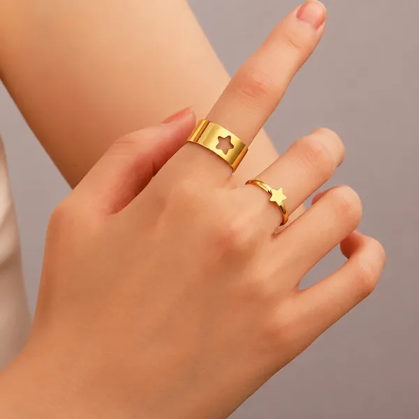 Gold_Stainless_Steel_Alloy_Ring_For_Women_Set_Of_2