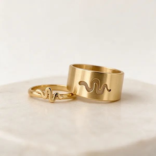 Gold_Stainless_Steel_Alloy_Ring_For_Women_Set_Of_2