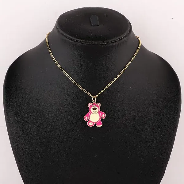 Pink_Stainless_Steel_Alloy_Necklace_For_Women