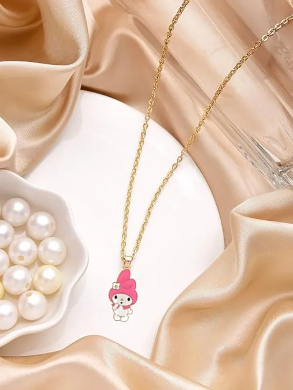 Pink_Stainless_Steel_Alloy_Necklace_For_Women