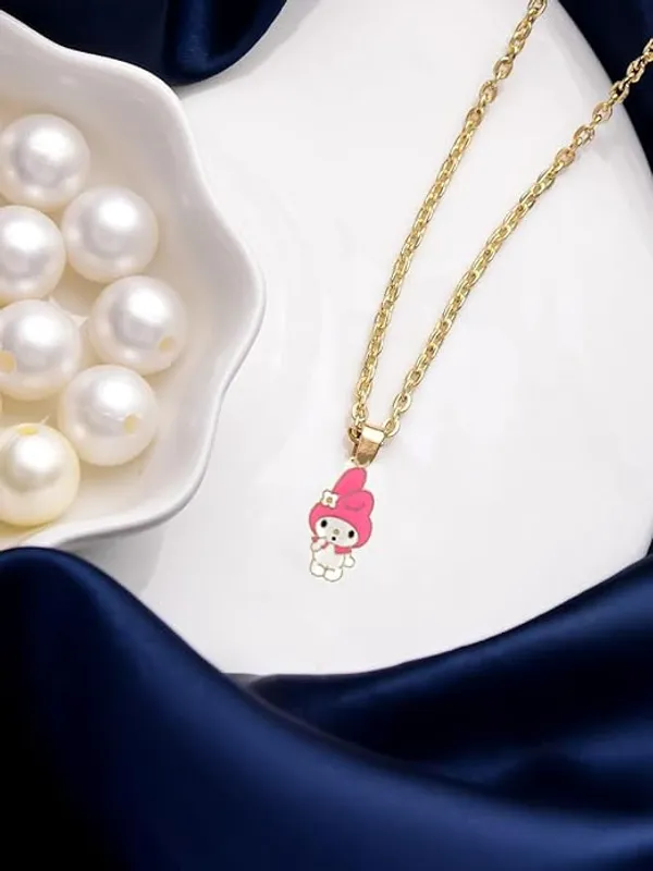 Pink_Stainless_Steel_Alloy_Necklace_For_Women
