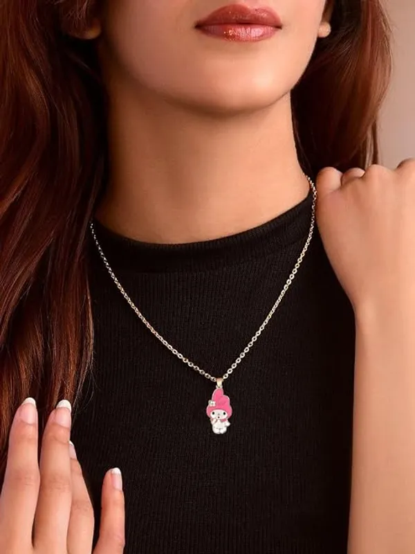 Pink_Stainless_Steel_Alloy_Necklace_For_Women