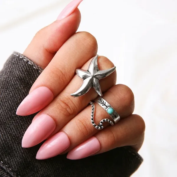 Silver_Stainless_Steel_Alloy_Ring_For_Women_Set_Of_3