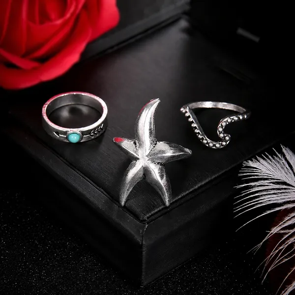 Silver_Stainless_Steel_Alloy_Ring_For_Women_Set_Of_3