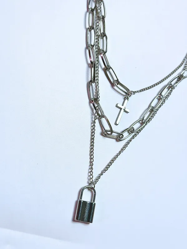 Silver_Stainless_Steel_Alloy_Necklace_For_Women