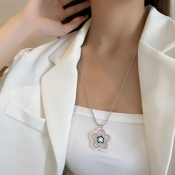 Pink_Stainless_Steel_Alloy_Necklace_For_Women