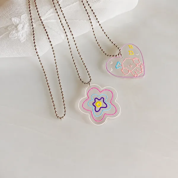 Pink_Stainless_Steel_Alloy_Necklace_For_Women