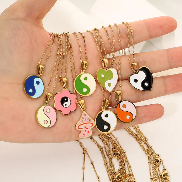 Multicolor_Stainless_Steel_Alloy_Necklace_For_Women_Set_Of_9