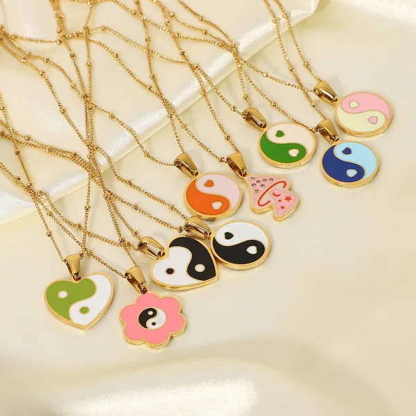 Multicolor_Stainless_Steel_Alloy_Necklace_For_Women_Set_Of_9