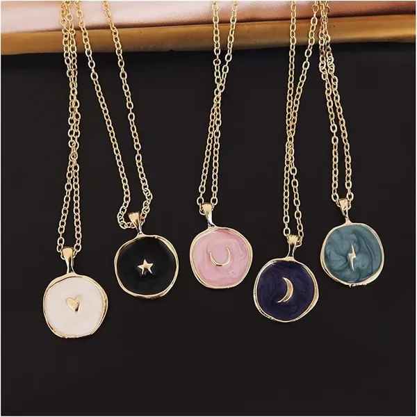 Multicolor_Stainless_Steel_Alloy_Necklace_For_Women_Set_Of_5