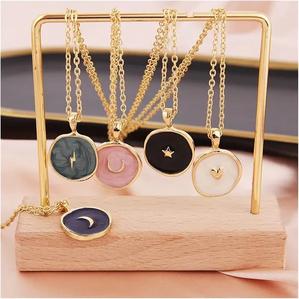 Multicolor_Stainless_Steel_Alloy_Necklace_For_Women_Set_Of_5
