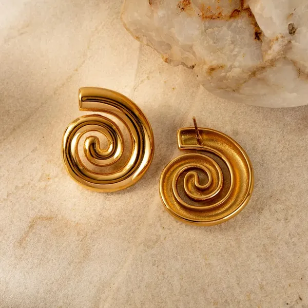 Gold_Stainless_Steel_Alloy_Earrings_For_Women